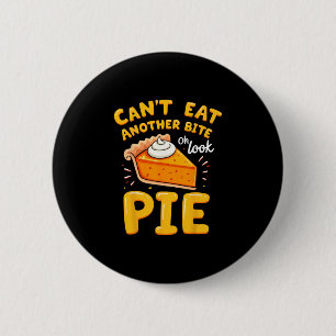 Lustiger Erntedank-Witz Kürbiskuchen Ich Kann Nich Button