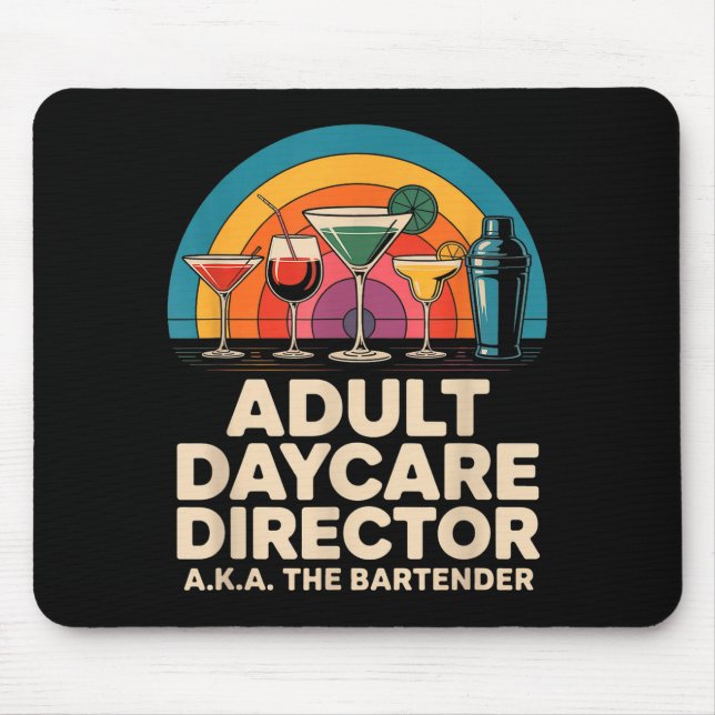 Lustiger Erwachsenentagesstättenleiter aka Der Bar Mousepad (Vorne)