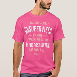Lustiger Erwachsener Sarkasmus Ich bin gerade unbe T-Shirt
