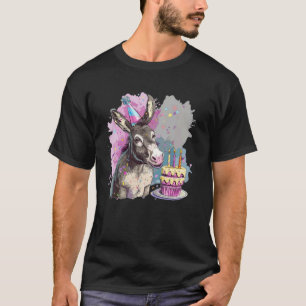 Lustiger Esel-Geburtstagskostüm für Pferde und Kuc T-Shirt