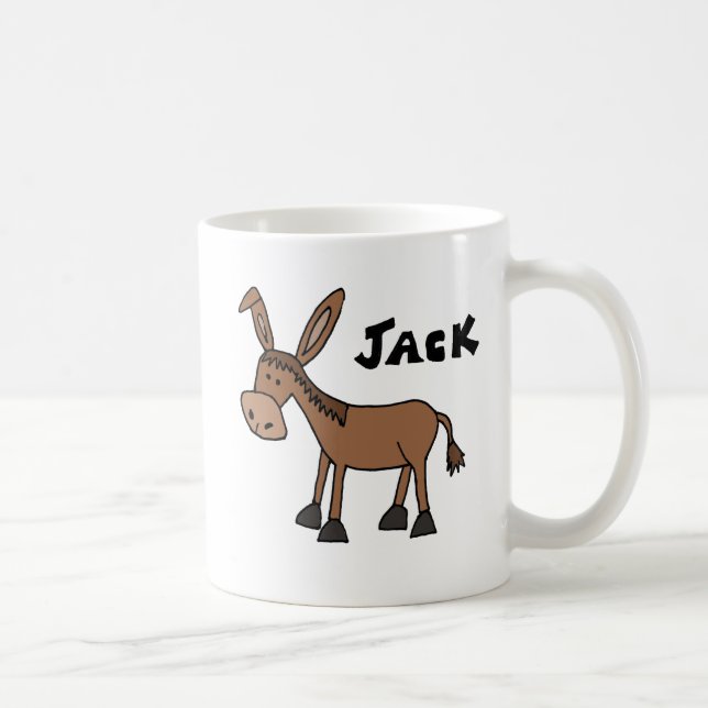 Lustiger Esel genannt Jack Kaffeetasse (Rechts)