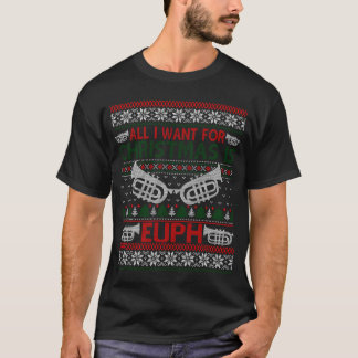 Lustiger Euph hässlicher Weihnachtspullover-Gesche T-Shirt