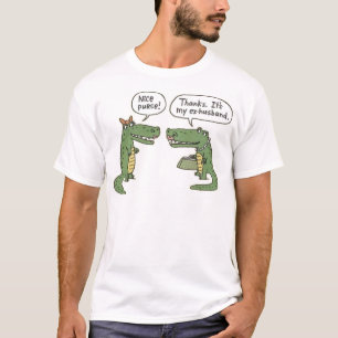 Lustiger ex Ehemann-Alligatorgeldbeutel T-Shirt