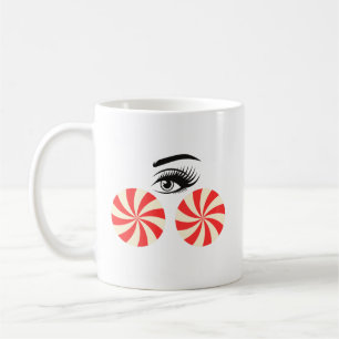 Lustiger Eye-Candy-Kaffeebecher für Frauen Kaffeetasse