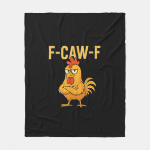 Lustiger F-Caw-F-Huhn F-Caw-F-Huhn Hahn Meme Fleecedecke