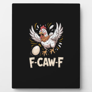 Lustiger F Caw F Huhn Kreativer Casual-Stil Fotoplatte