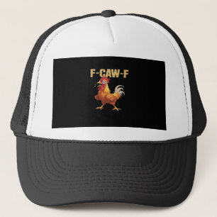 Lustiger F Caw F Huhn Lustiger Trendiger Look Truckerkappe