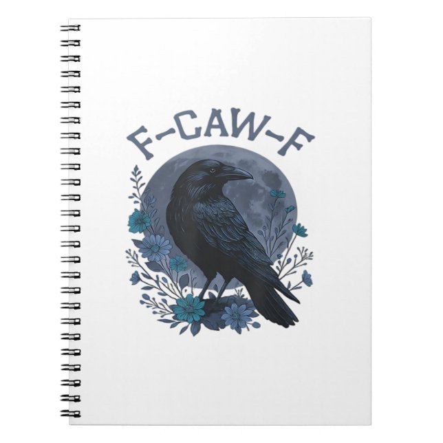 Lustiger F-Caw-F-Rabe-Vogel F-Caw-F-Krähe-Klassike Notizblock (Vorderseite)