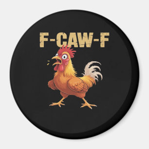 Lustiger F Huhn F Huhn Lustiger Trendiger Look Magnet