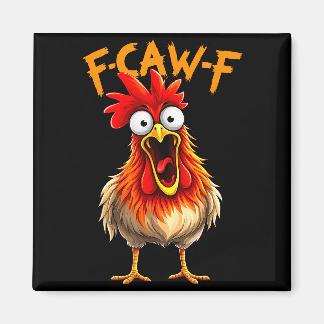Lustiger f Kräh f Hahn Vogel Hühner Flüsterer fawk Magnet (Vorne)