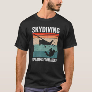 Lustiger Fallschirmspringer, der von oben Fallschi T-Shirt