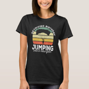 Lustiger Fallschirmspringer Retro-Designs Fallschi T-Shirt