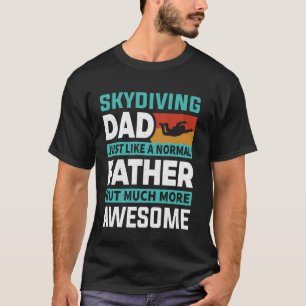 Lustiger Fallschirmspringer-Vater, genau wie ein n T-Shirt
