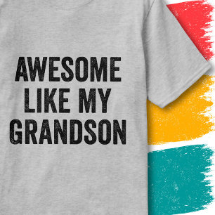Lustiger Familienzitat Großartig Wie Mein Enkelsoh T-Shirt