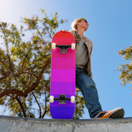 Lustiger Farbverlauf mit Ombre-Effekt Skateboard