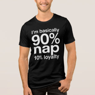 Lustiger Fauler Hund Humor Sarkastisches Design Tri-Blend Shirt