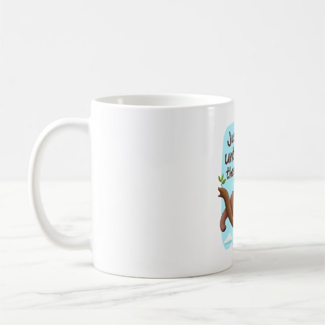 Lustiger Faultier auf einem Baum � Schaff es einfa Kaffeetasse (Links)