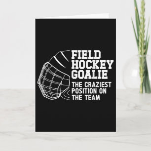 Lustiger Feldhockey-Torwart Feldhockey-Torhüter Karte