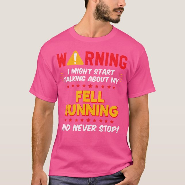 Lustiger Fell Running Fell Runner Witz T-Shirt (Vorderseite)