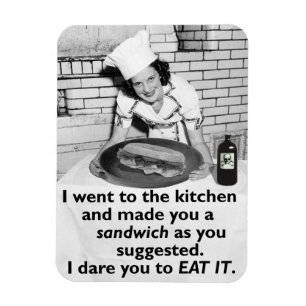 Lustiger Feminist machen mich ein Sandwich Magnet