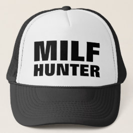Lustiger Fernlastfahrer-Hut: "MILF JÄGER " Truckerkappe