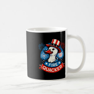 Lustiger Feuerknaller-Ente zum vierten Juli, patri Kaffeetasse