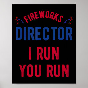 Lustiger Feuerwerksregisseur 4. Juli - USA Poster