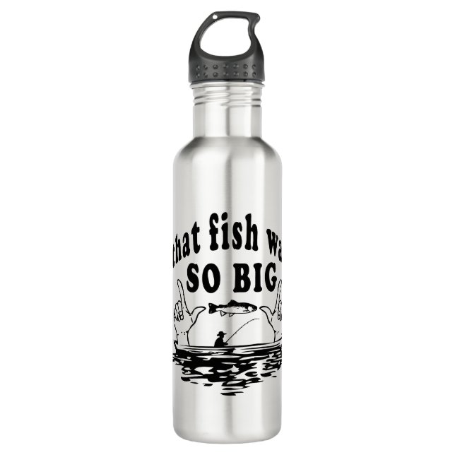 lustiger Fisch Edelstahlflasche (Vorderseite)