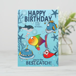Lustiger Fisch Geburtstag