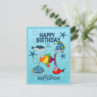Lustiger Fisch Geburtstag