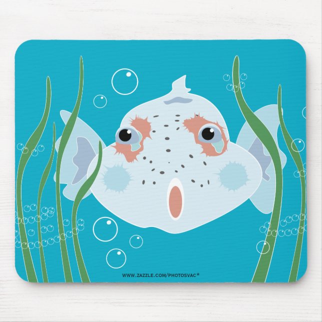 Lustiger Fisch Mousepad (Vorne)