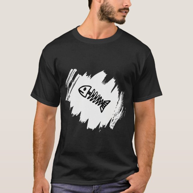 Lustiger Fisch T-Shirt (Vorderseite)