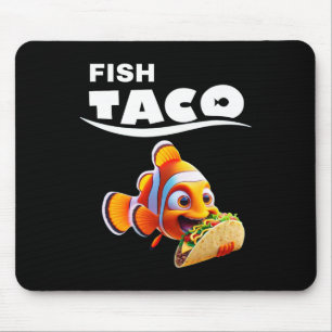 Lustiger Fisch-Taco-Shirt! Taco-Liebhaber Cinco De Mousepad