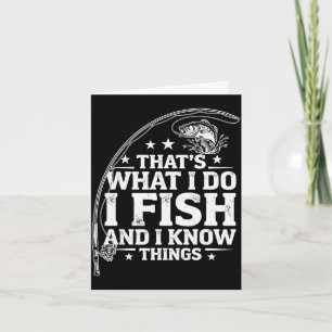 Lustiger Fisch-Zitat Das ist es, was Fische wissen Karte