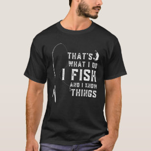 Lustiger Fisch-Zitat, Das ist was ich tue Ich fisc T-Shirt