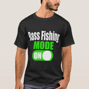 Lustiger Fischermanns-Bass-Angelmodus auf Game Fis T-Shirt