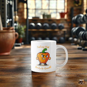 Lustiger Fitness-Becher - Design mit entschlossene Jumbo-Tasse