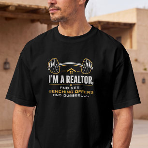 Lustiger Fitness für Immobilienmakler T-Shirt