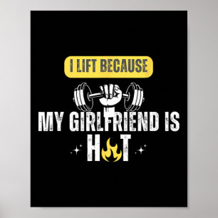 Lustiger Fitness-Gym-Ratte I Ich hebe, weil meine  Poster