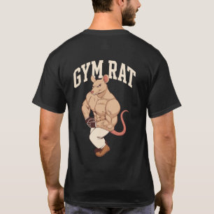 Lustiger Fitness-Maus mit Gym-Ratte-Motiv für Fitn T-Shirt
