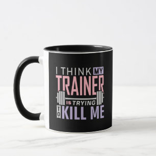 Lustiger Fitness-Trainer-Humor - Versucht mich umz Tasse