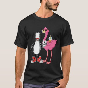 Lustiger Flamingo Bowling Pin Bowl Bowler T-S T-Sh T-Shirt