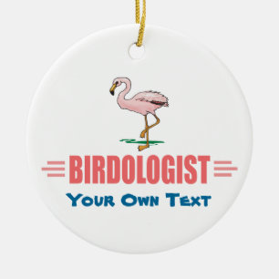 Lustiger Flamingo Keramik Ornament
