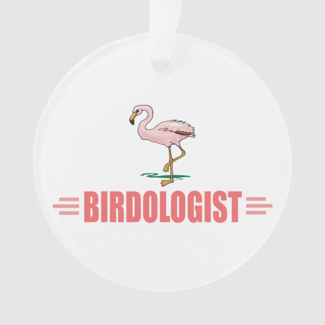 Lustiger Flamingo Ornament (Vorderseite)