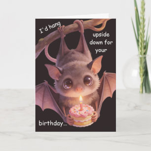 Lustiger Fledermaus-Geburtstag Süßer Fledermaus-Wi Karte