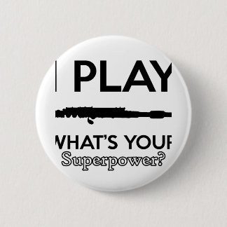 lustiger Flötenentwurf Button