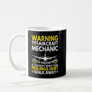 Lustiger Flugzeugmechaniker Flugzeugmechaniker Kaffeetasse