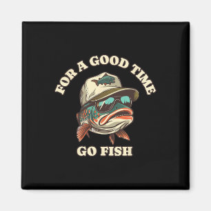 Lustiger Forellenangler Angelt Gute Zeit Witz  Magnet
