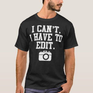 Lustiger Fotograf Fotografie-Liebhaber Kamera Foto T-Shirt