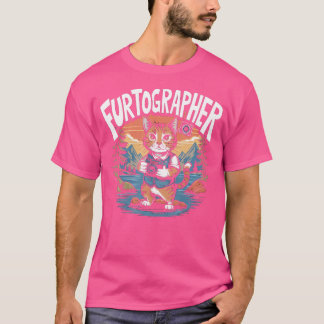 Lustiger Fotograf Kamera Katze Fotografie T-Shirt